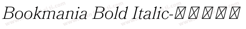 Bookmania Bold Italic字体转换